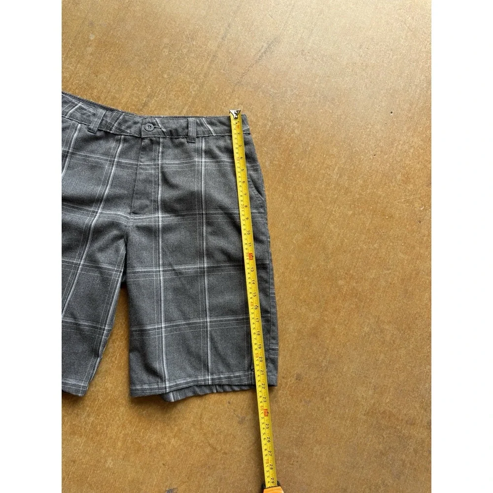 VTG Y2K O’Neill Plaid Checkered Gray Light Jorts Shorts Skater Baggy Y2K 34W